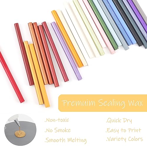 52pcs Dusty Blue Sealing Wax Sticks
