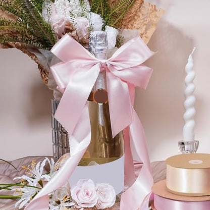 Light Pink Satin Ribbon 1.5 inch x 50 Yards