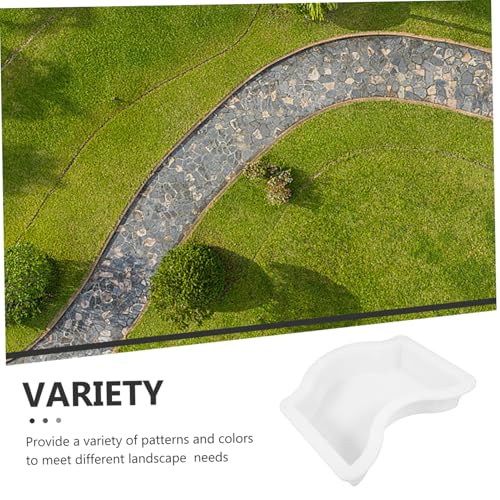 Concrete Stepping Stone Mold Garden Paver Molds for Diy Pathway Cement Paving Kit Brick for Outdoor