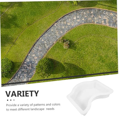 Concrete Stepping Stone Mold Garden Paver Molds for Diy Pathway Cement Paving Kit Brick for Outdoor