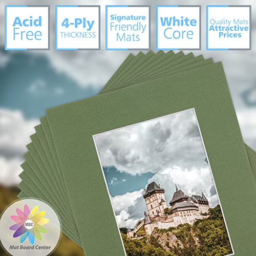 Mat Board Center 10 Pack 8x10 Photo Mats for 5x7 Picture
