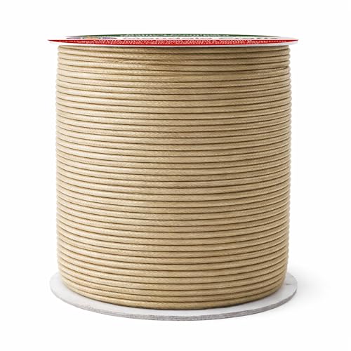 2mm Natural Waxed Cord