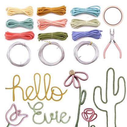 Knitted Wire Art Craft Kit for Teens & Adult Women