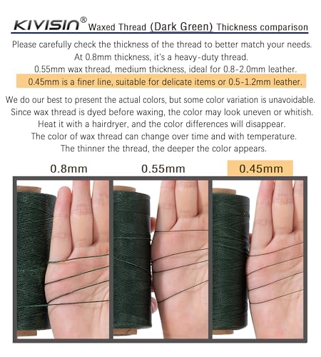 Thin Round Waxed Thread 0.45mm