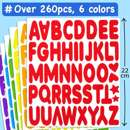 Felt Alphabet Stickers