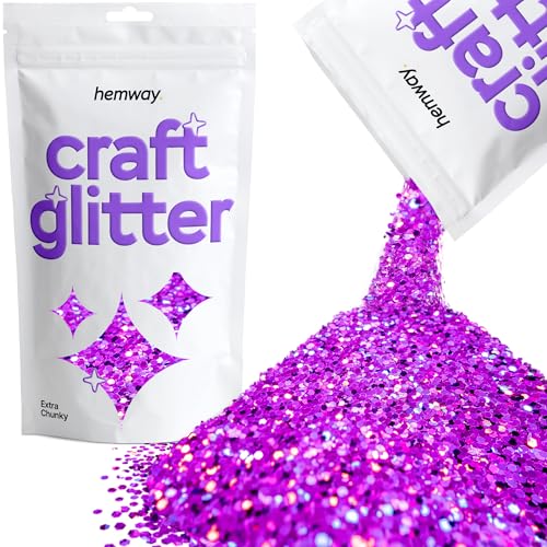 Craft Glitter Purple Holographic 100g Extra Chunky Glitter (3.5 Ounce)