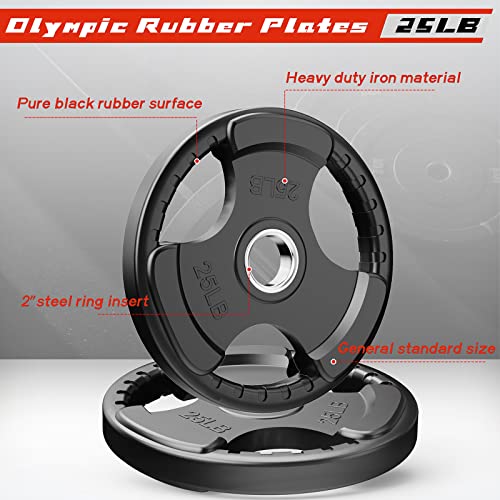 Olympic Rubber Grip Weight Plates