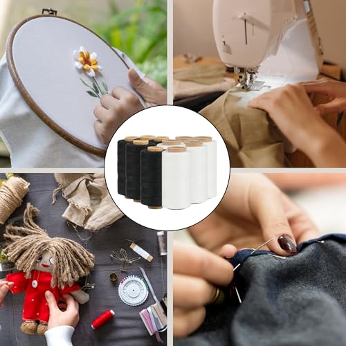 2 Colors Serger Sewing Thread and Tape Measure