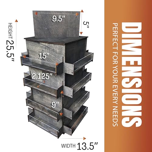 4 Sided Rotating Display Stand