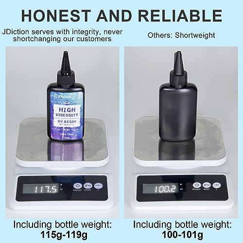 UV Resin Upgrade 300g High Viscosity Hard UV Resin with Crystal Clear Resins Kit for Doming (10.58 Ounce)