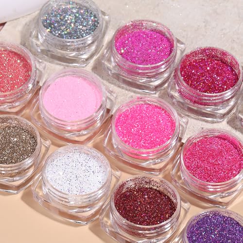 Holographic Sugar Glitter Powder for Nails (2.4 Ounce)