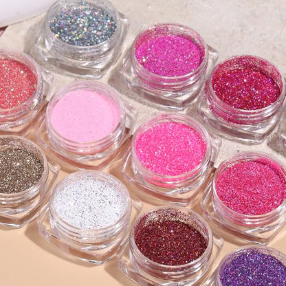 Holographic Sugar Glitter Powder for Nails (2.4 Ounce)