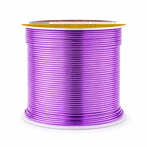 18 Gauge Violet Anodized Aluminum Craft Wire (100 Foot)