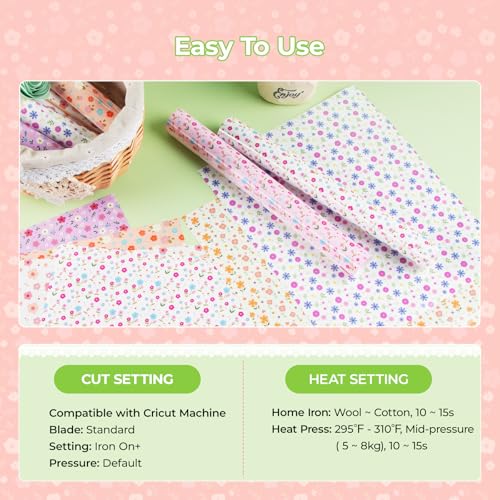 Floral HTV Heat Transfer Vinyl