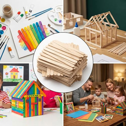 1200 Pack Wooden Craft Sticks (1200 Count)