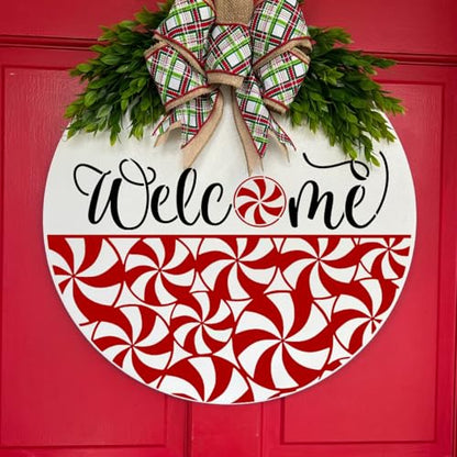 Christmas Stencils for Crafts Reusable 12" Christmas Stencils for Door Mats (14 Count)