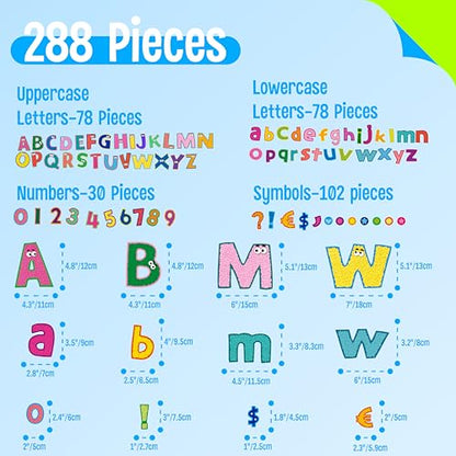 288 PCS Alphabet Combo Set (288 Count)