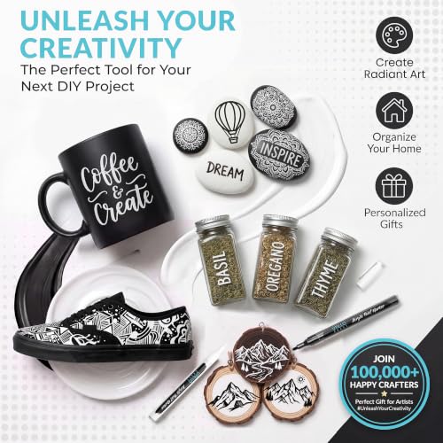 Black and White Paint Pens (8 Count)