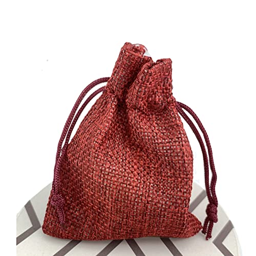 Pack of 25 Burlap Gift Bags with Drawstring Linen Jewelry Pouches Wedding Hessian Jute Bags for Birthday and Treat Pouches Party Wedding Favors Gift