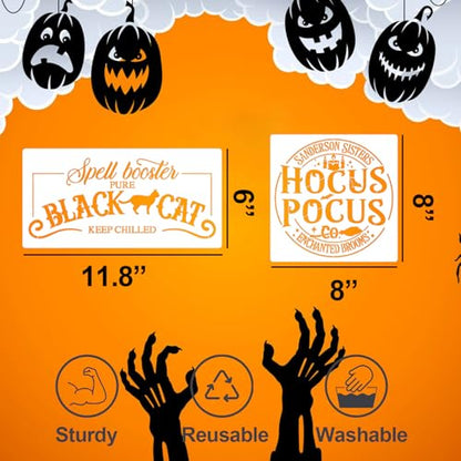 Halloween Stencils for Door Mats Halloween Stencils for Crafts Reusable