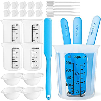 Silicone Resin Measuring Cups Tool Kit