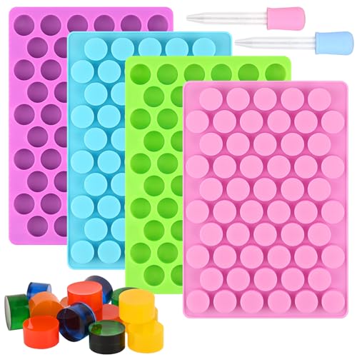 Round Candy Molds Silicone (4 Count)