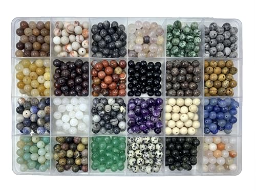 960Pcs 6mm Natural Gemstone Beads