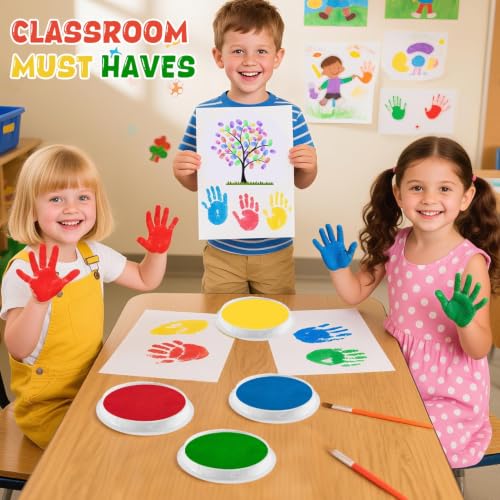 7" Large Ink Pad for Kids Classroom Must Haves Finger Paint