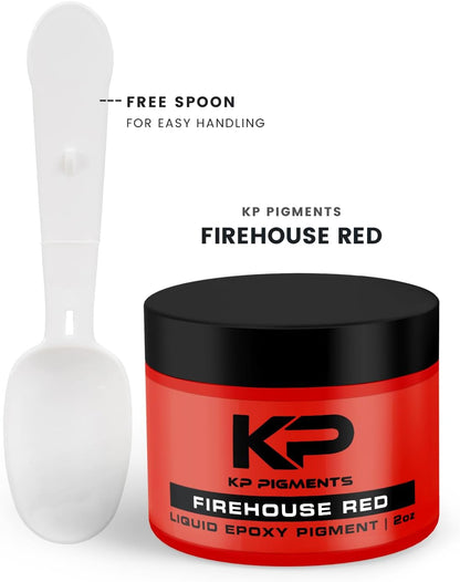 Epoxy Pigment Paste for Epoxy Resin, Tint/Pigment Paste with Spoon for Arts and Crafts, Jewelry, Resin Woodworking and More! (Firehouse Red)