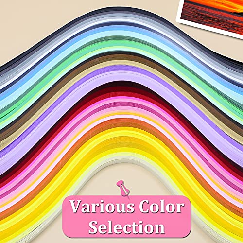 Multi Color Quilling Paper Strips Kits (900 Count)