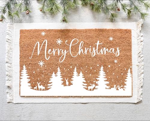 Christmas Window Stencils Christmas Stencils for Crafts Reusable (9 Count)