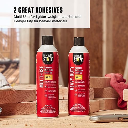 Heavy Duty Web Adhesive 14 oz Aerosol 3 Pack (42 Ounce)