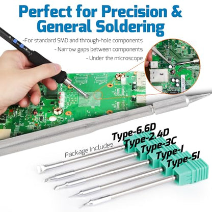 982 V Micro Soldering kit with 5 C245 Soldering Iron Tips