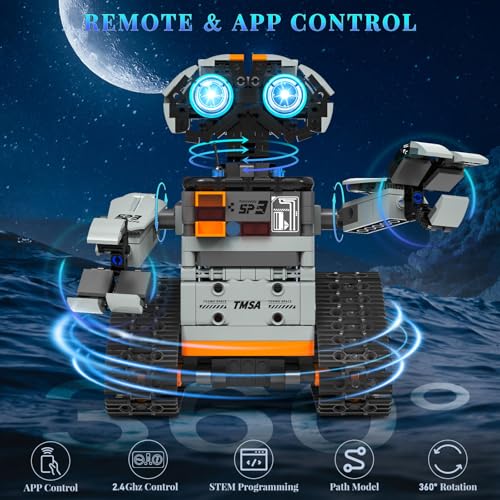 5in1 STEM Robot Building Kit for Kids 6 (688 Count)