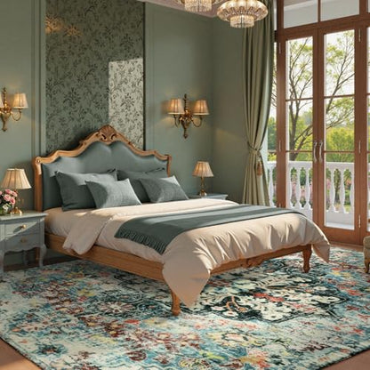 Reine Area Rugs 9x12 Living Room Boho Washable Rugs