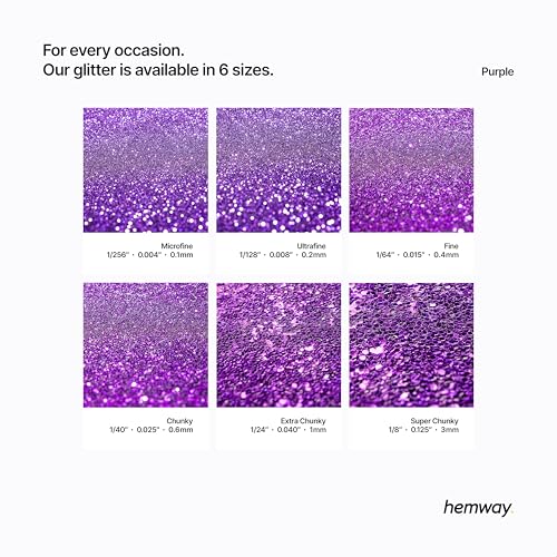 Craft Glitter Purple 100g Ultrafine Glitter (3.5 Ounce)