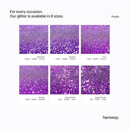 Craft Glitter Purple 100g Ultrafine Glitter (3.5 Ounce)