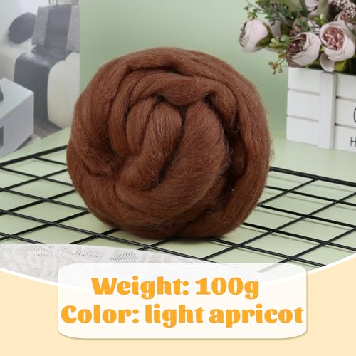3.53oz Needle Felting Wool Roving Wool for Felting Wool Felting Supplies