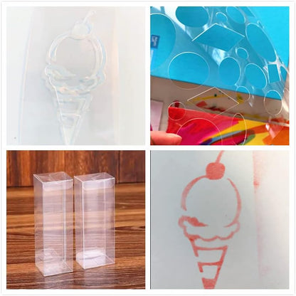 BANLTRE 3ft x 50ft Roll 4 mil Clear Acetate Sheet, Transparency Blank Stencil Material