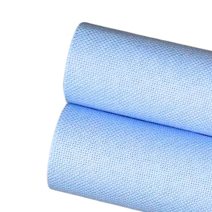 2 Sheets of Light Blue 14 Count Aida Cloth