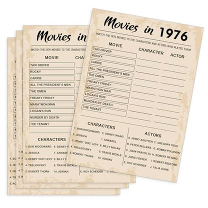 50th Birthday Party Games (31 Count)