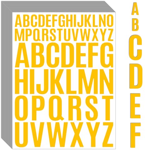 Letter Stickers 1560 Pieces 30 Sheets Stick on Vinyl Letters Capital Alphabet Sticker Letter for Craft Bulletin Boards Classroom Home Business Decor (1560 Count)