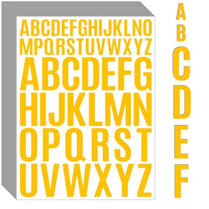 Letter Stickers 1560 Pieces 30 Sheets Stick on Vinyl Letters Capital Alphabet Sticker Letter for Craft Bulletin Boards Classroom Home Business Decor (1560 Count)