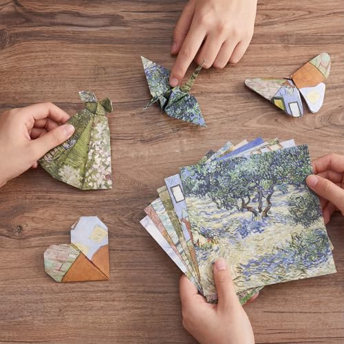 Van Gogh Patterned Origami Paper (50 Count)