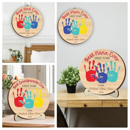 Personalized Hands Down Best Grandma Ever Handprint Kit with Non