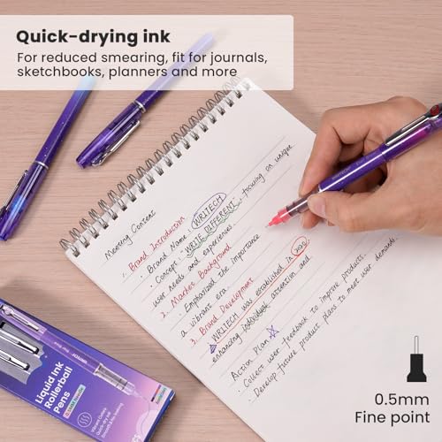 Liquid Ink Rollerball Pens