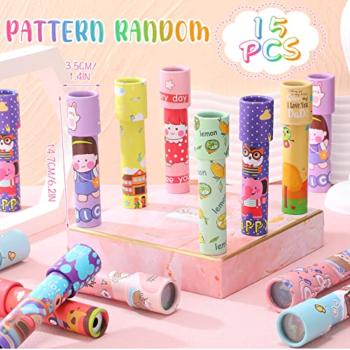 15 Pcs Classic Kaleidoscopes Kids Birthday Party Favor Old Fashioned Vintage Educational Toys Stocking Stuffers Goodie Bag Fillers for Classroom School Return Gifts Carnival Prizes (15 Count)