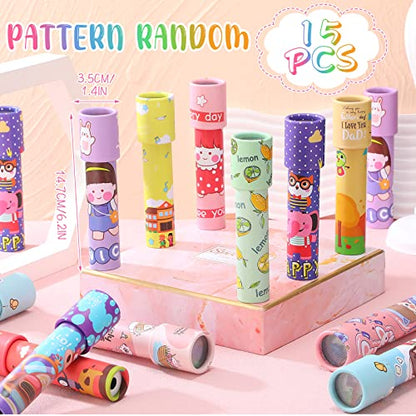 15 Pcs Classic Kaleidoscopes Kids Birthday Party Favor Old Fashioned Vintage Educational Toys Stocking Stuffers Goodie Bag Fillers for Classroom School Return Gifts Carnival Prizes (15 Count)