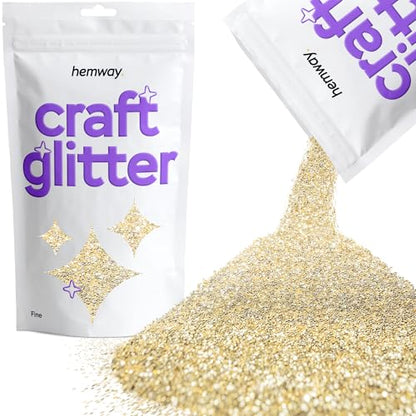 Craft Glitter Champagne Gold 100g Fine Glitter (3.5 Ounce)