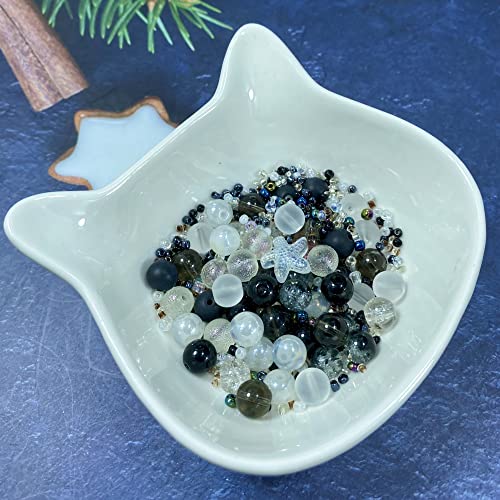 Assorted Glass Resin Beads Multi Size Colors Smooth Cracked Gravel Millet Spacer Beads for Bracelets Necklace Earring DIY Jewelry Making Craft